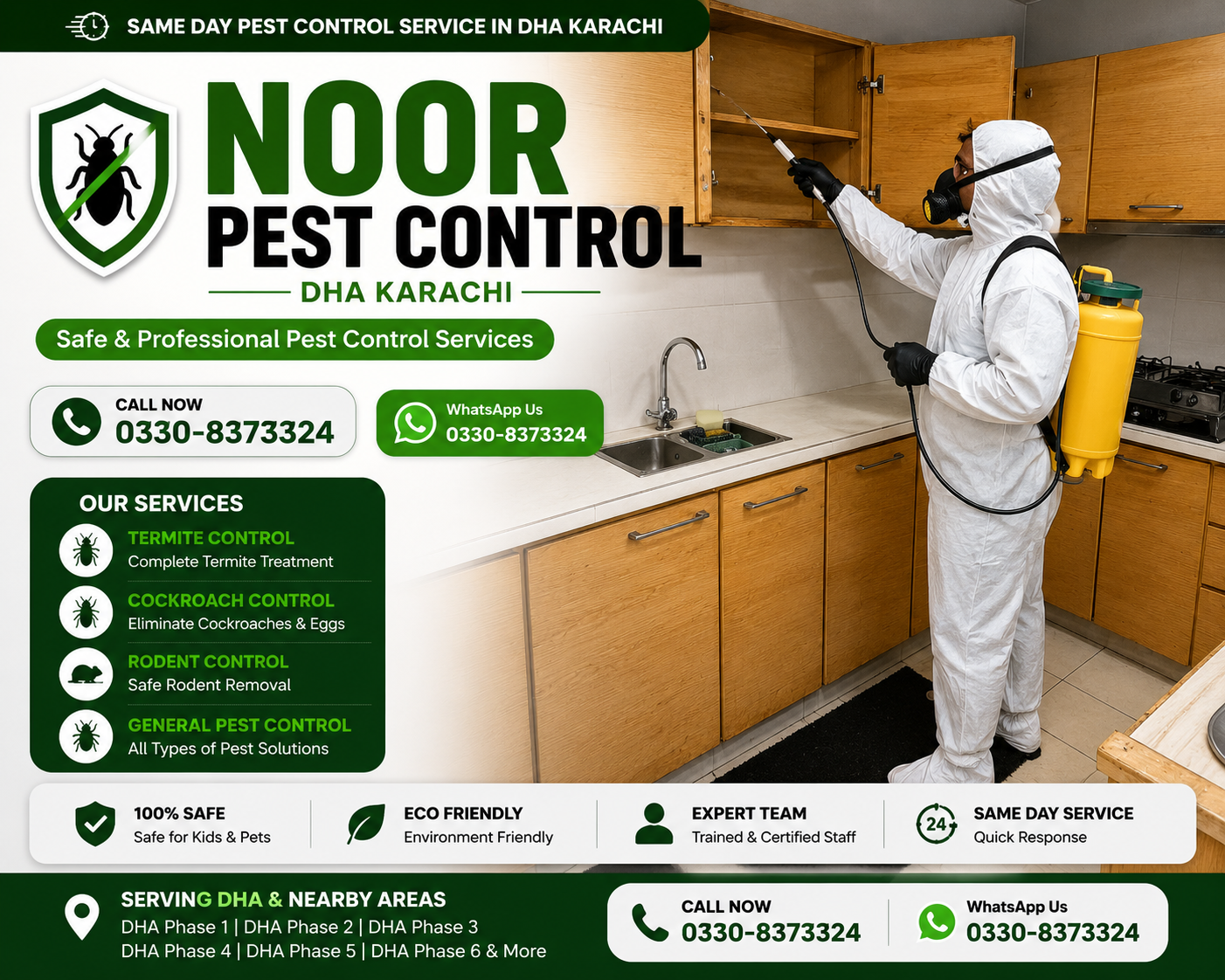 Cockroach Control Services in DHA Karachi