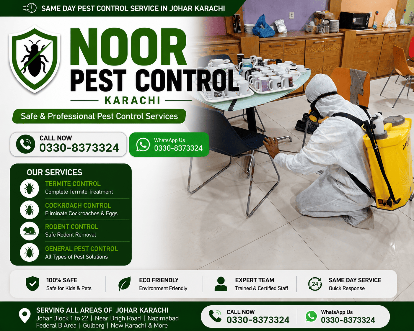 Bed Bug Treatment Services in Johar Karachi
