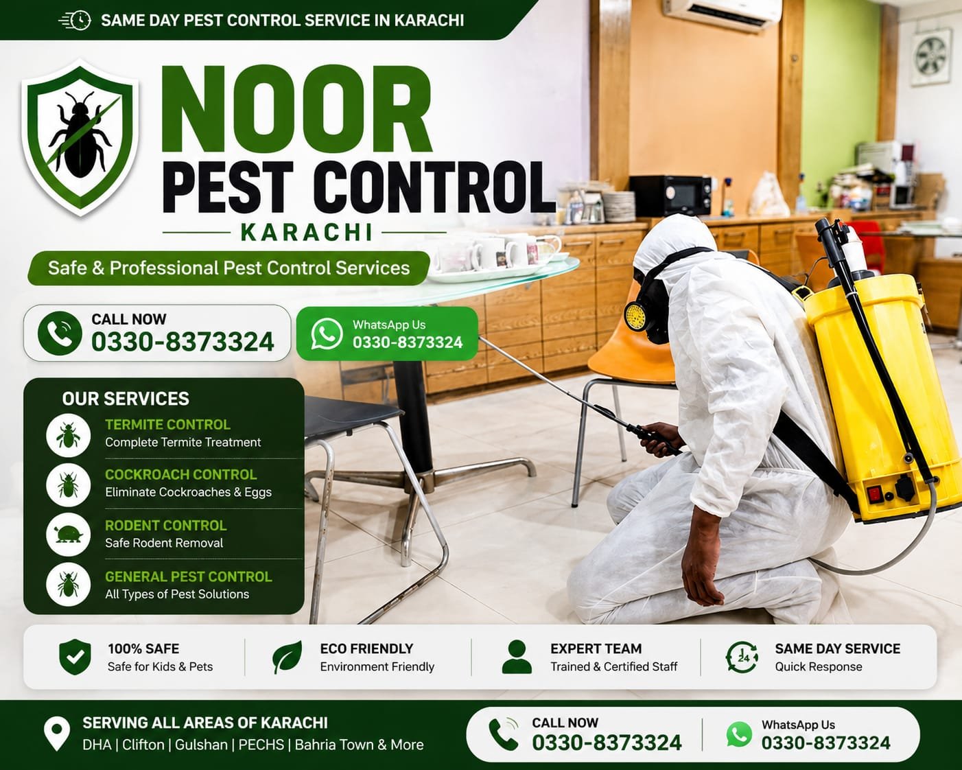 SAME DAY PEST CONTROL SERVICE IN KARACHI