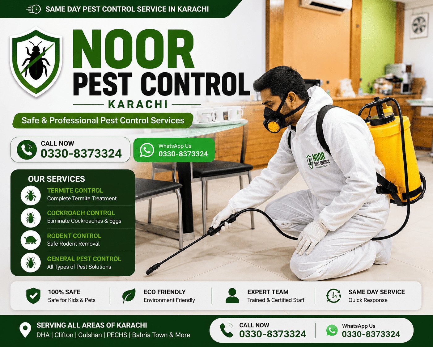 Cockroach Control Services in Karachi