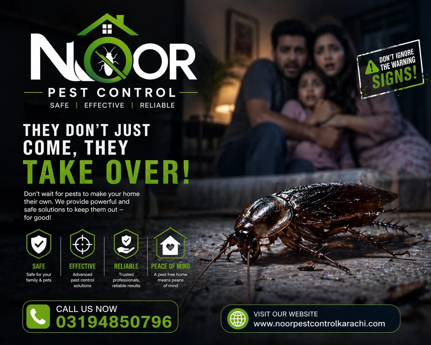 Cockroach Control Services in Johar Karachi