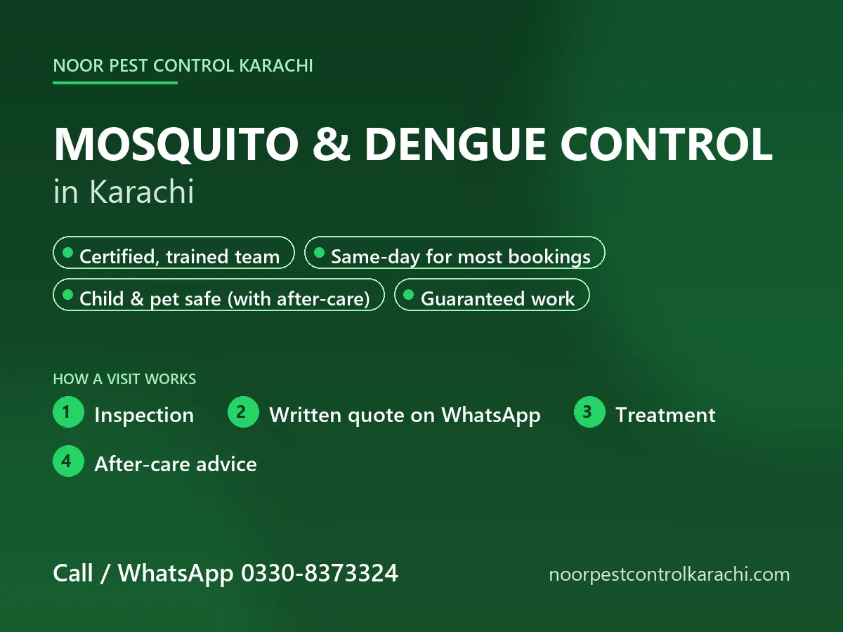 Mosquito and dengue control in Karachi - Noor Pest Control